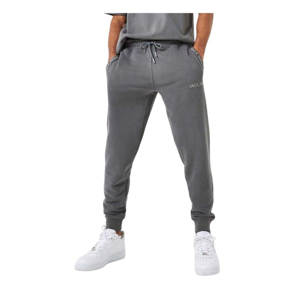 Jack Wills Mens Jacquard Slim Joggers / Slate